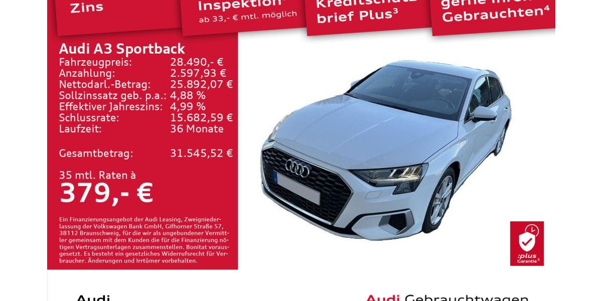 Audi A3 22.767 km 28.490 &euro; Dresden 01169