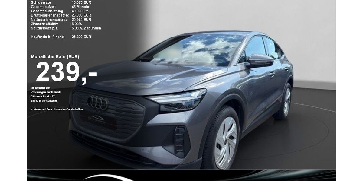 Audi Q4 e-tron 27.388 km 24.340 &euro; Sigmaringen 72488