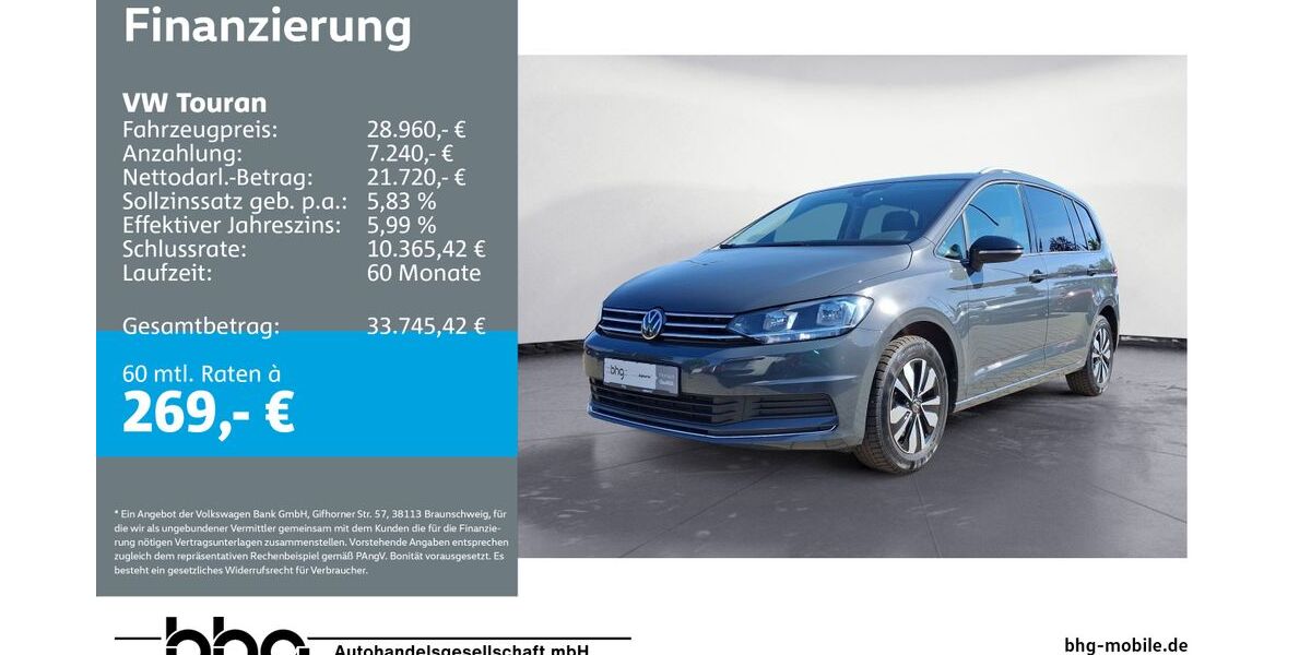 VW Touran 25.353 km 28.360 &euro; Balingen 72336