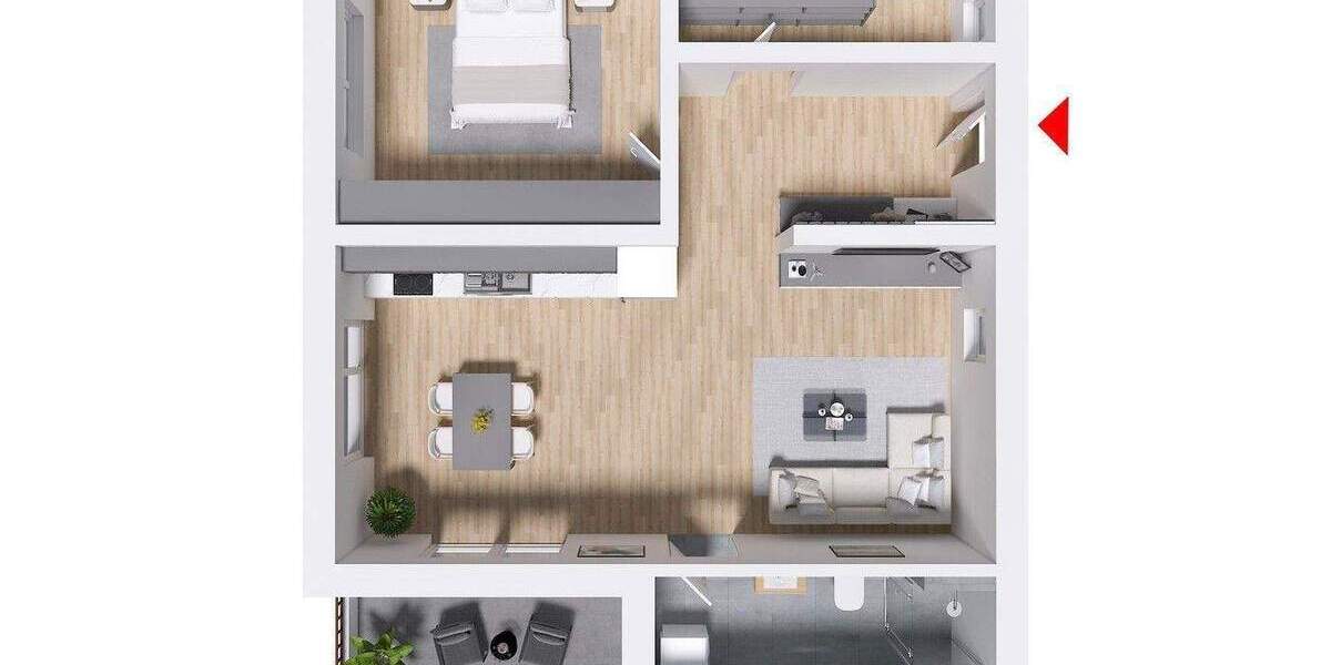 Etagenwohnung Auerbach Loh - 3 Zimmer, 71 m&sup2;, 248.500&euro; | Angebot:25760487