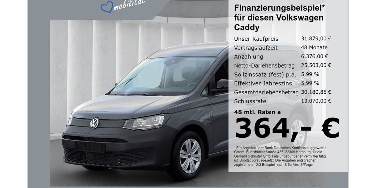 VW Caddy 9.446 km 31.879 &euro; Ruhstorf 94099