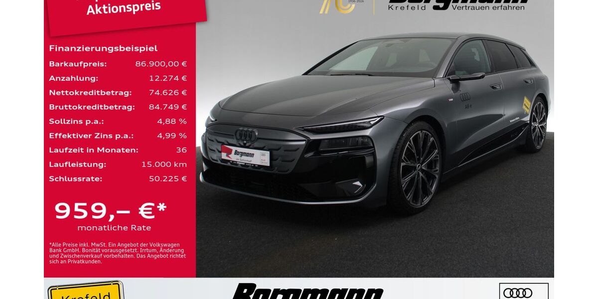Audi A6 e-tron 9.950 km 86.900 &euro; Krefeld 47803
