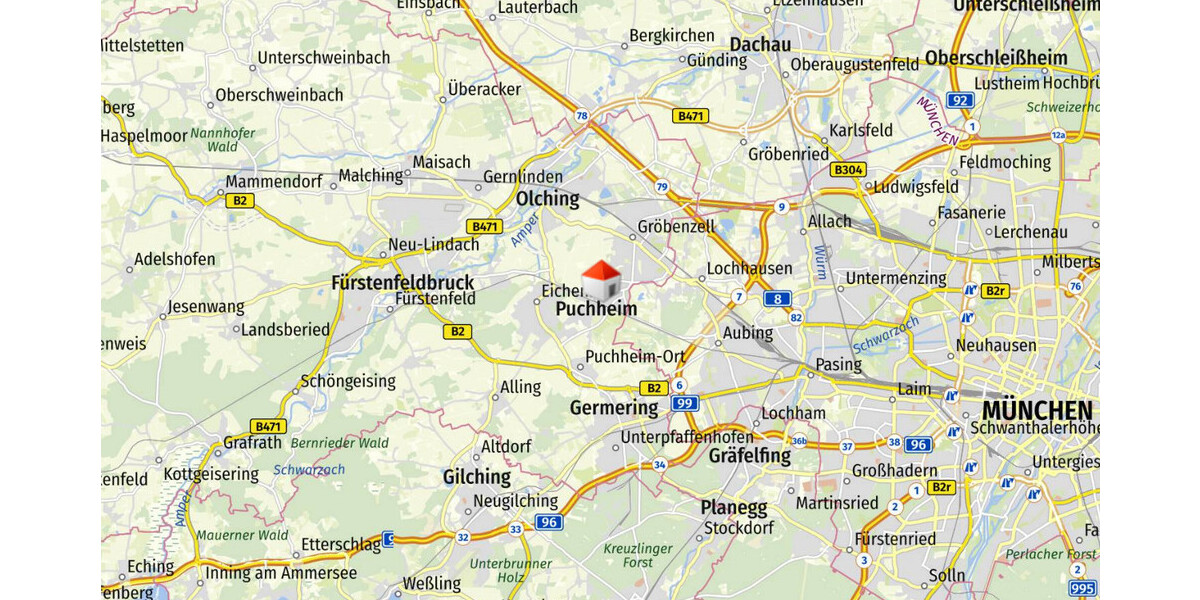 WINDISCH IMMOBILIEN - Attraktive Praxis-, bzw. Büroflächen mit 4 Räumen im Herzen von Puchheim - Gewerbeobjekt Puchheim | Angebot:25118779