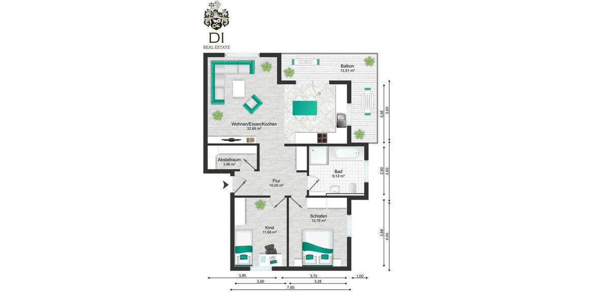 Etagenwohnung Boxberg Kupprichhausen - 3 Zimmer, 85 m&sup2;, 990&euro; | Angebot:26155878