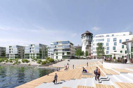 2 Zimmer EG Wohnung am gepl. Waldhofbecken, Terrasse, Garten & TG-Stellplatz, Provisionsfrei 2 zimmer