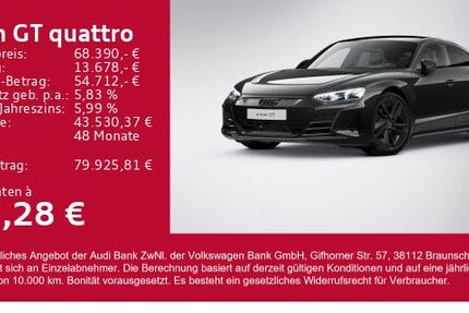 Audi e-tron GT 21.800 km 65.890 € Gersthofen 86368