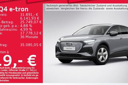 Audi Q4 e-tron 37.973 km 27.883 &euro; Eching 85386
