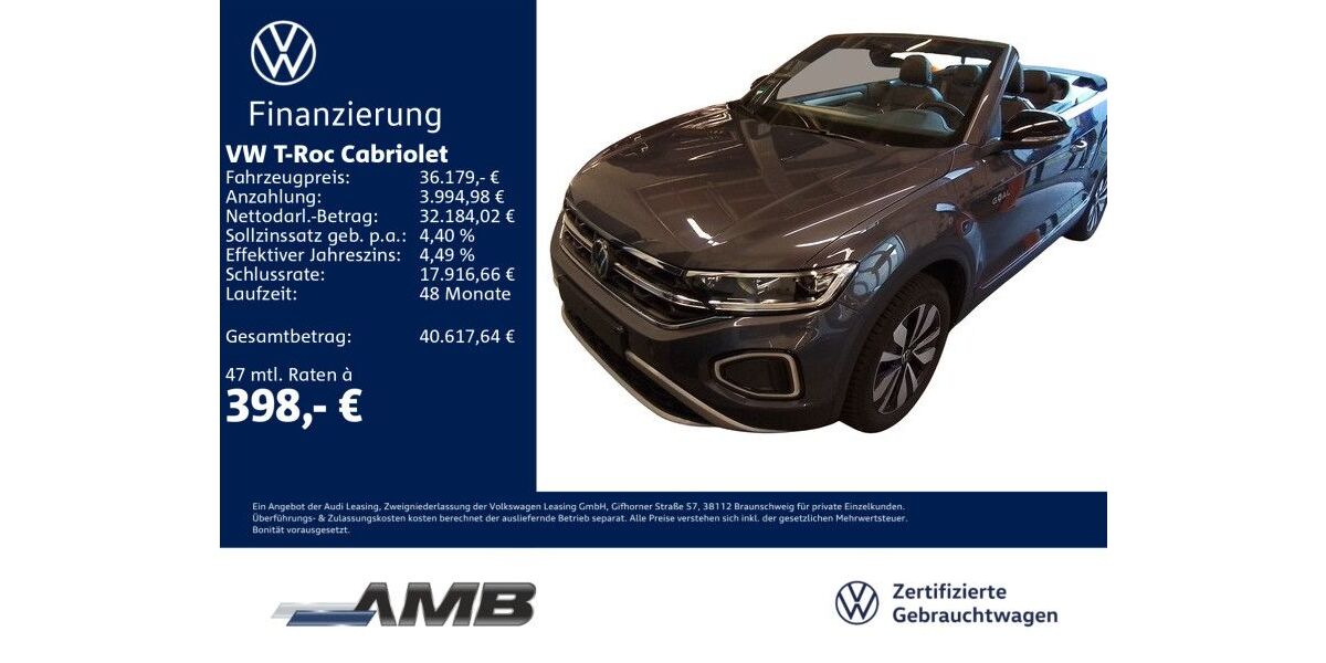 VW T-Roc 7.960 km 35.470 &euro; Borna 04552