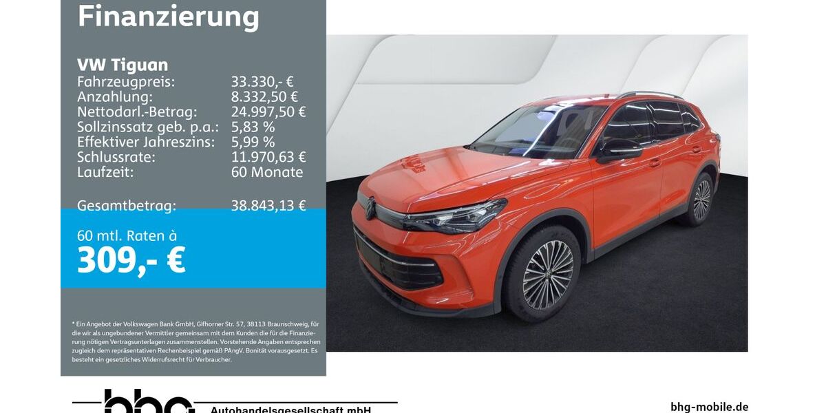 VW Tiguan 25.191 km 33.330 &euro; Ettlingen 76275