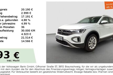 VW T-Roc 42.896 km 19.290 &euro; Fürth 90763
