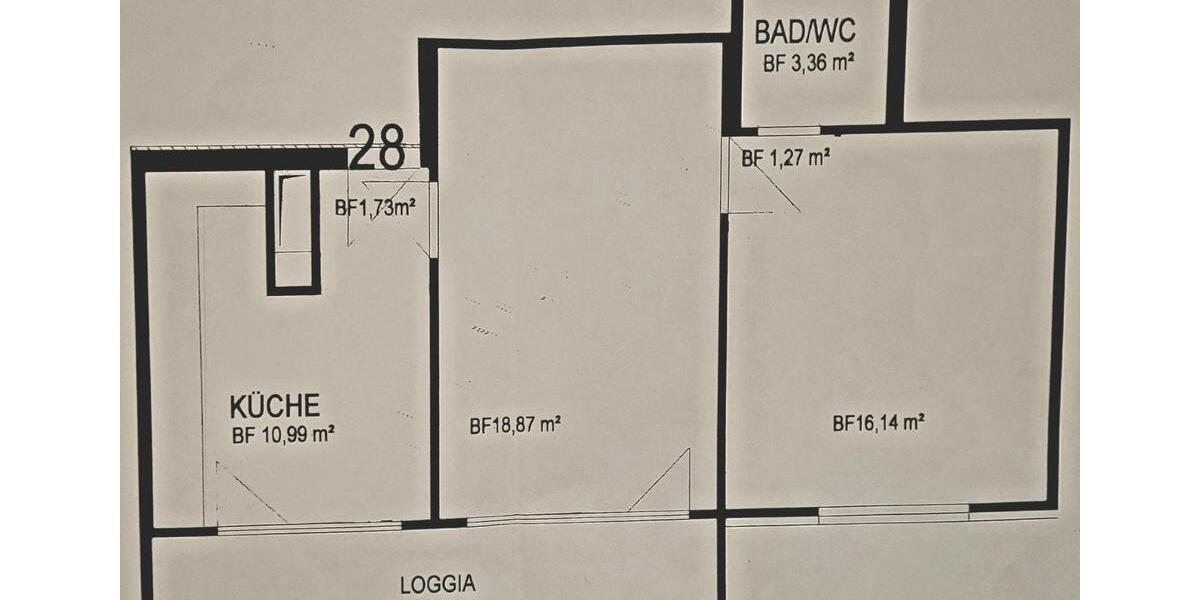 Etagenwohnung Weil am Rhein - 2 Zimmer, 57 m&sup2;, 200.000&euro; | Angebot:26317358
