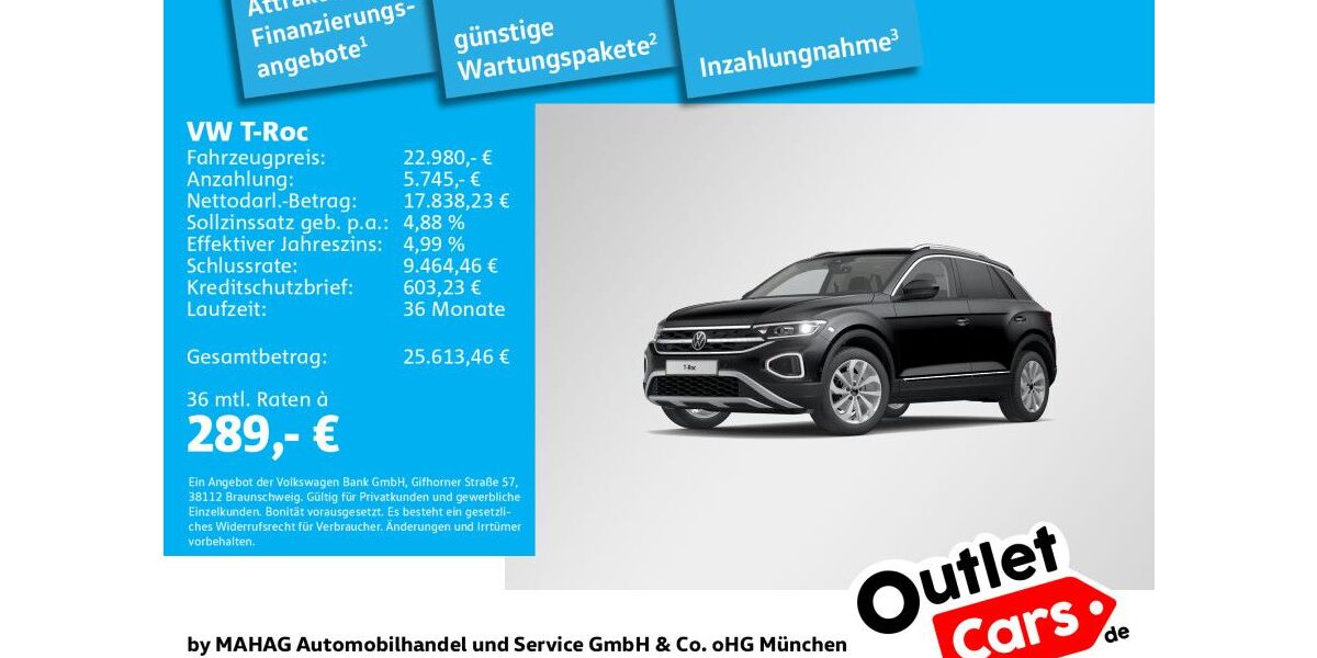 VW T-Roc 72.948 km 22.980 &euro; Dachau 85221