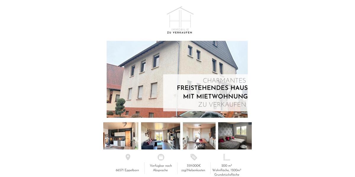 Mehrfamilienhaus, Wohnhaus Eppelborn - 5 Zimmer, 200 m&sup2;, 359.000&euro; | Angebot:26168113