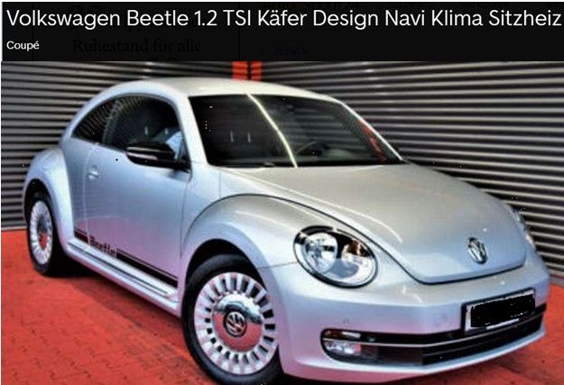 VW Beetle 94.100 km 8.900 € Illingen 75428
