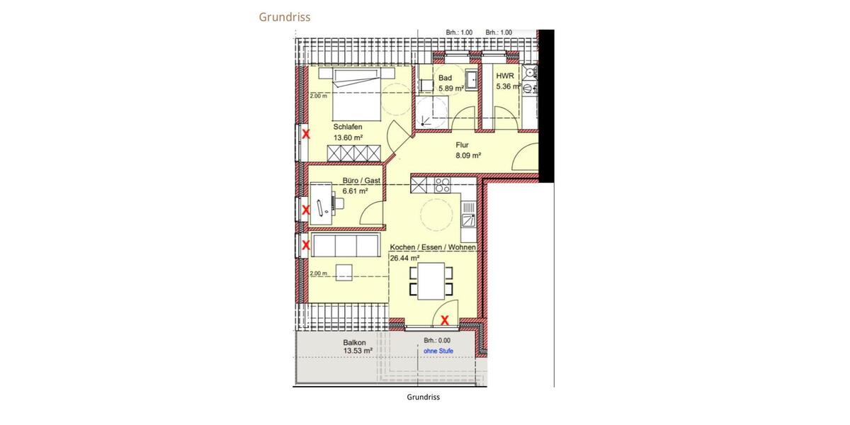 Dachgeschoßwohnung Werlte - 2.5 Zimmer, 71 m&sup2;, 720&euro; | Angebot:25420062