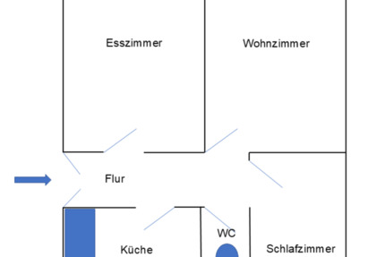 Rheingauviertel, schöne und helle DachgeschWohnung, zum 01.07.25