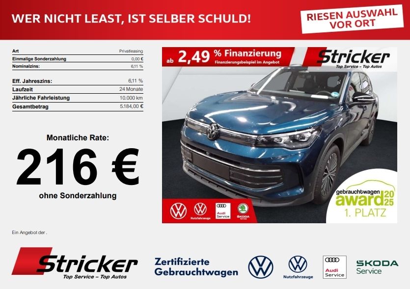 VW Tiguan 29.900 km 32.149 &euro; Detmold 32760