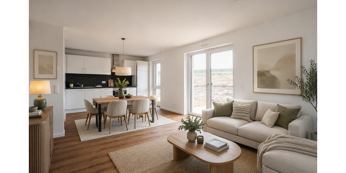 Etagenwohnung Bad Kreuznach Bad Münster am Stein-Ebernburg - 3 Zimmer, 79 m&sup2;, 1.102&euro; | Angebot:26846449