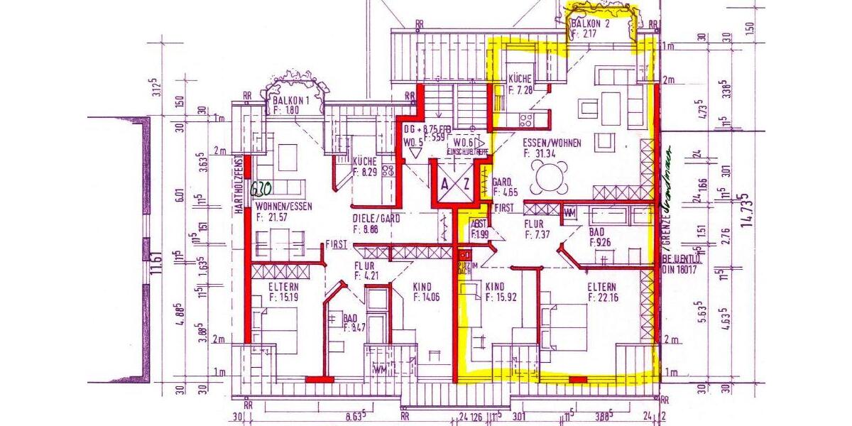 Etagenwohnung Lauda-Königshofen Königshofen - 3 Zimmer, 125 m&sup2;, 710&euro; | Angebot:26351375