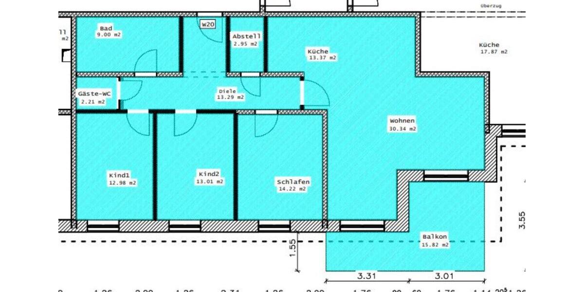 Etagenwohnung Radeburg - 4 Zimmer, 119 m&sup2;, 1.666&euro; | Angebot:24587580