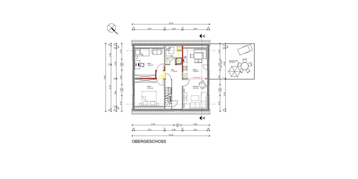 Maisonettenwohnung Wilhelmshaven Fedderwardergroden - 5 Zimmer, 117 m&sup2;, 1.200&euro; | Angebot:26023158
