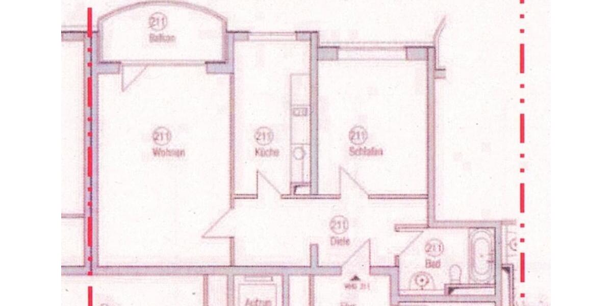 Etagenwohnung Bonn Bad Godesberg - 2 Zimmer, 67 m&sup2;, 300.000&euro; | Angebot:26443874
