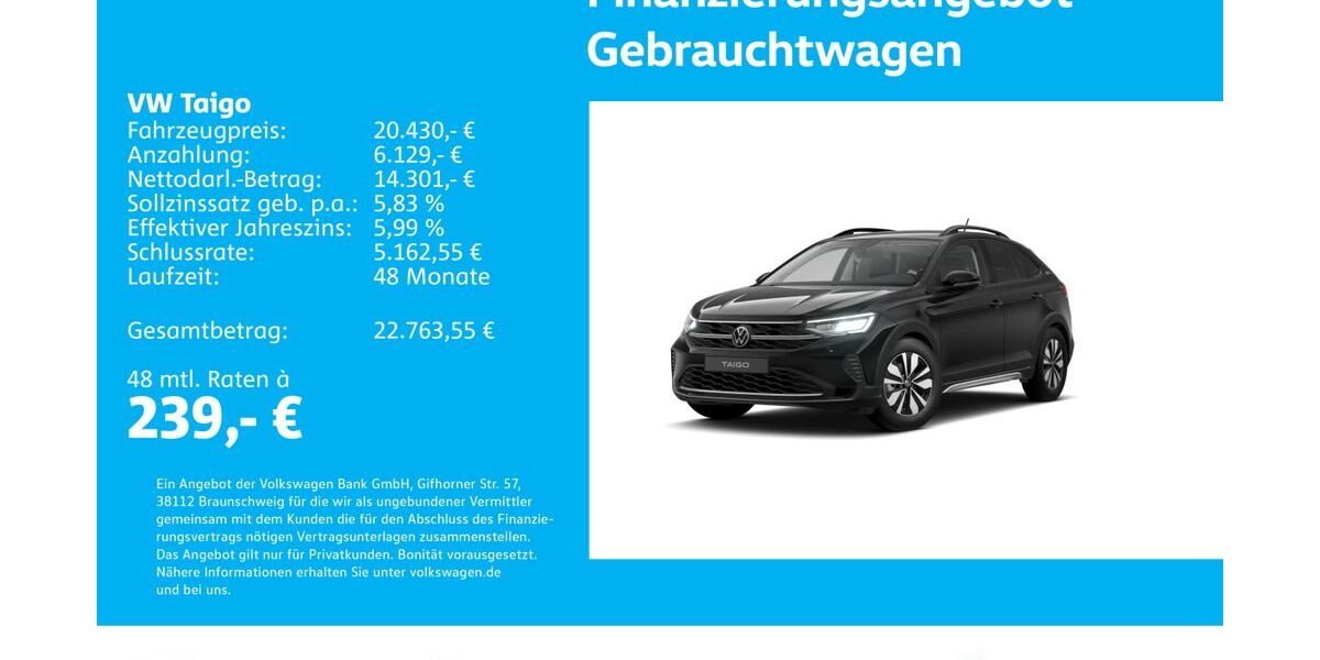 VW Taigo 10.613 km 20.430 &euro; Stuttgart-Feuerbach 70469