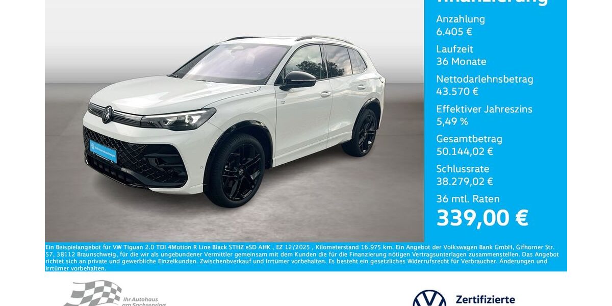 VW Tiguan 16.975 km 49.975 &euro; Bernsdorf 09337
