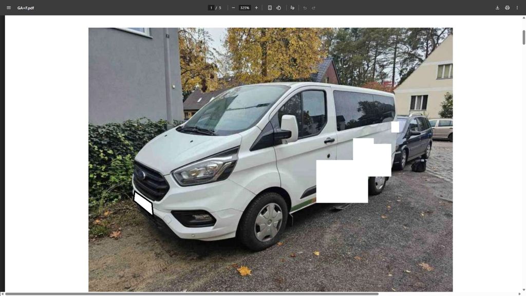 Ford Transit Custom 36.000 km 19.990 &euro; Oberwinter 53424