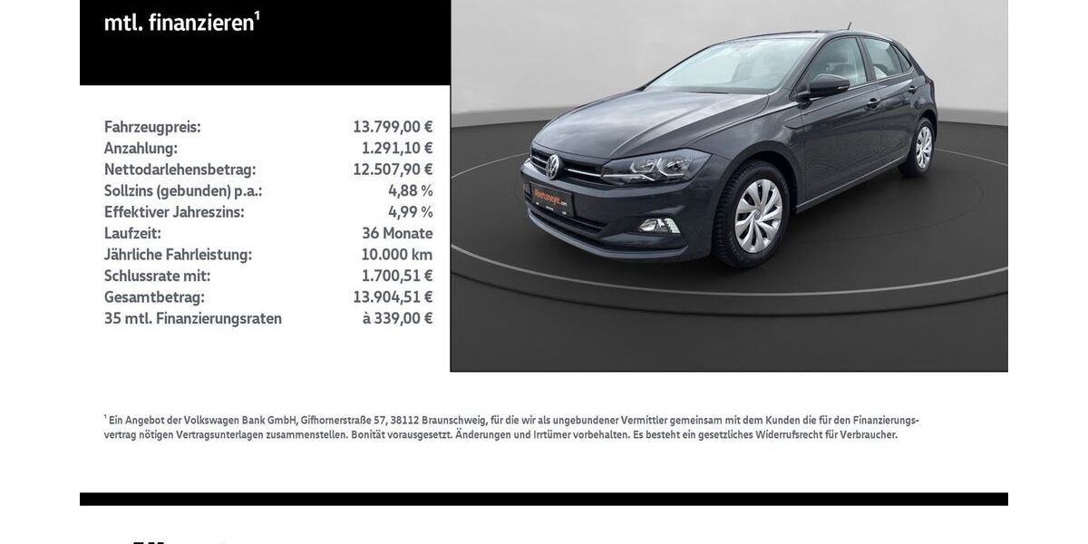VW Polo 50.708 km 13.799 &euro; Leinefelde-Worbis/DE 37327