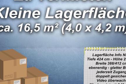Ich vermiete eine kleine Lagerfläche ca. 16,5 qm zimmer
