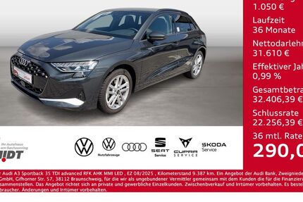 Audi A3 9.387 km 30.975 &euro; Bernsdorf 09337