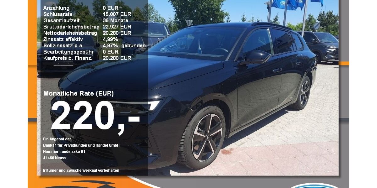 Opel Astra 26.930 km 20.280 &euro; Neustadt / Donau 93333