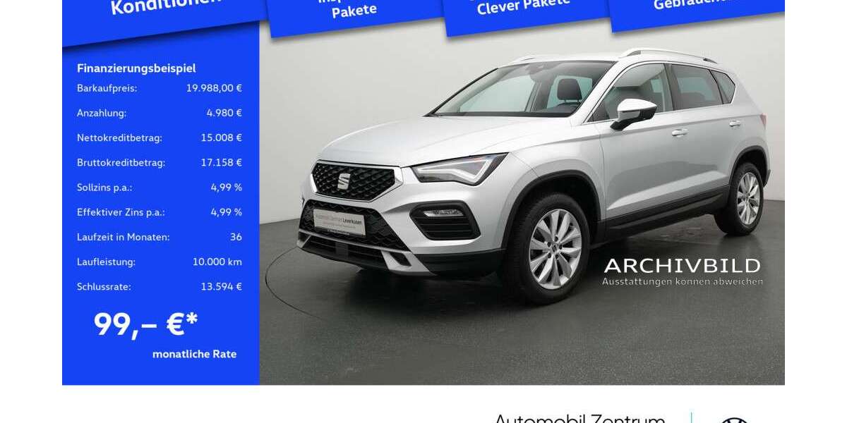 Seat Ateca 22.857 km 19.988 € Leverkusen 51379