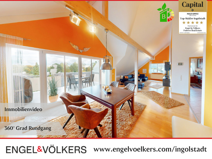 Sichtdachstuhl trifft Panorama 4 zimmer