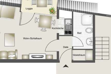 Wohnung Bonn Beuel-Mitte - 1 Zimmer, 27 m&sup2;, 127.500&euro; | Angebot:24651463