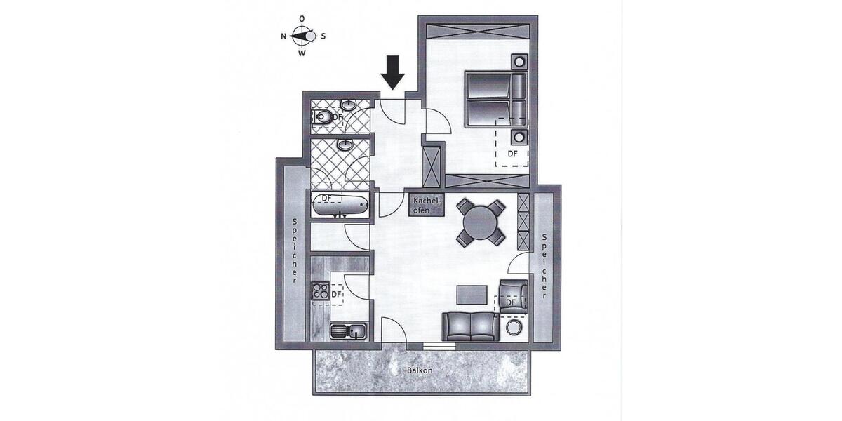 Dachgeschoßwohnung Bad Feilnbach - 2.5 Zimmer, 378.399&euro; | Angebot:22184200