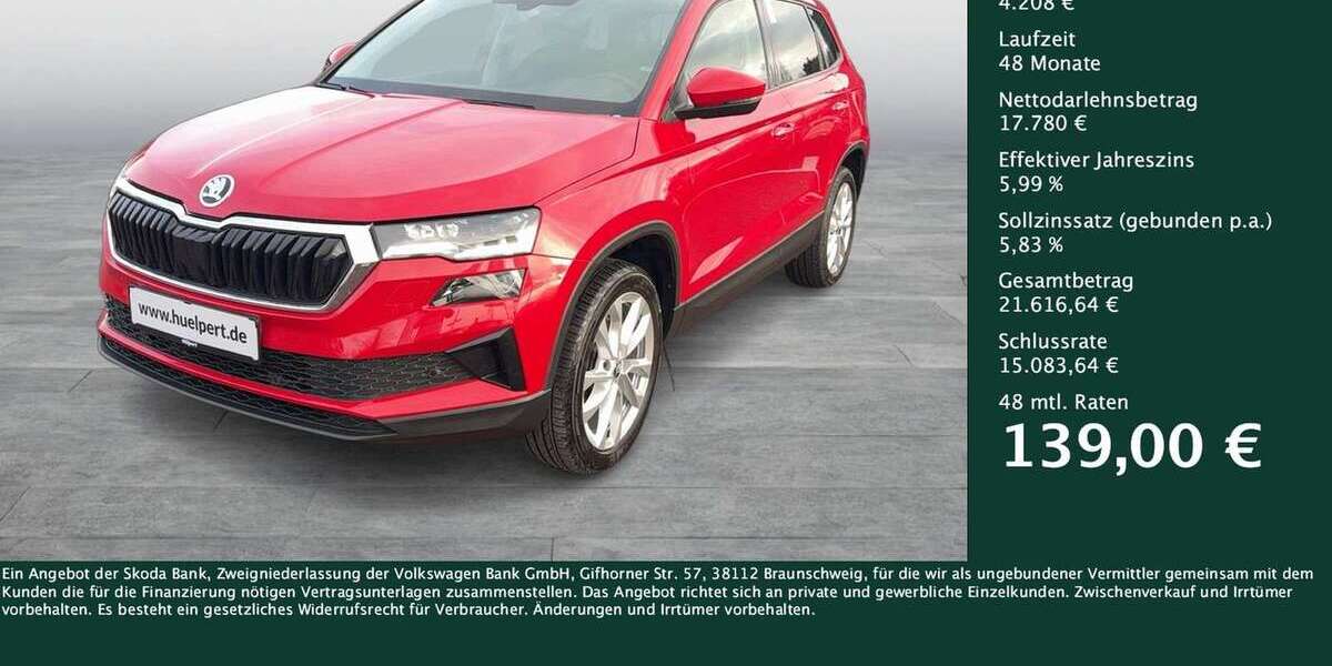 Skoda Karoq 74.270 km 21.988 &euro; Dortmund 44309