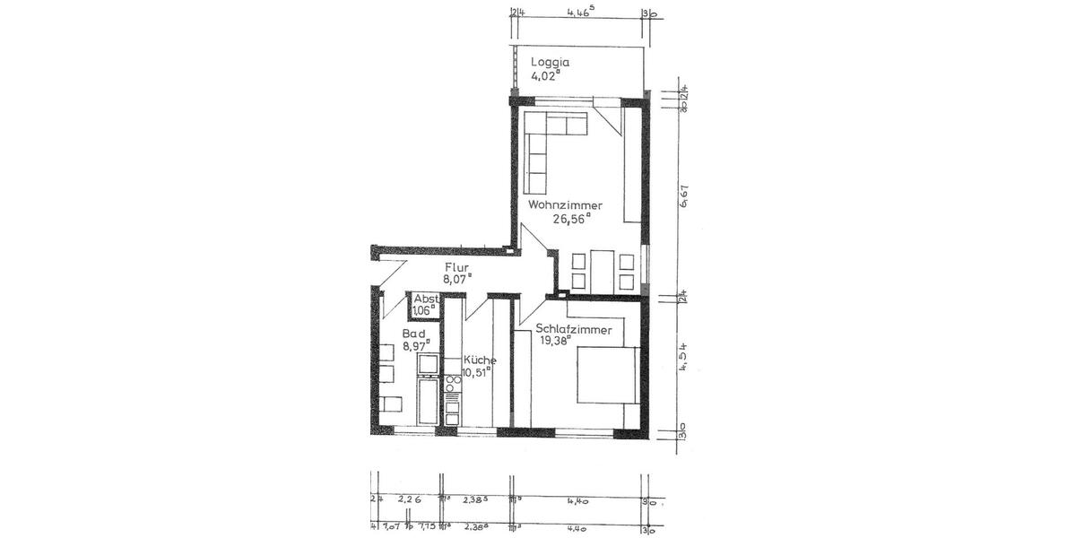 Etagenwohnung Vellmar - 2 Zimmer, 75 m&sup2;, 180.000&euro; | Angebot:26005732