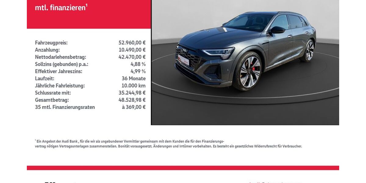 Audi Q8 e-tron 32.609 km 51.960 &euro; Nordhausen 99734
