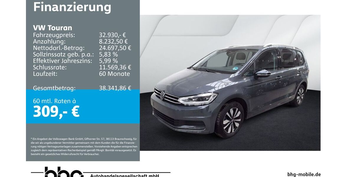 VW Touran 27.938 km 31.960 &euro; Kehl 77694