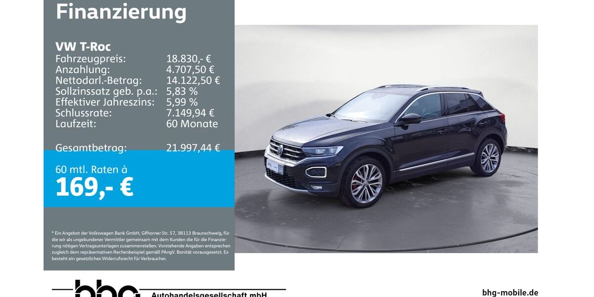 VW T-Roc 100.200 km 18.830 &euro; Durmersheim 76448