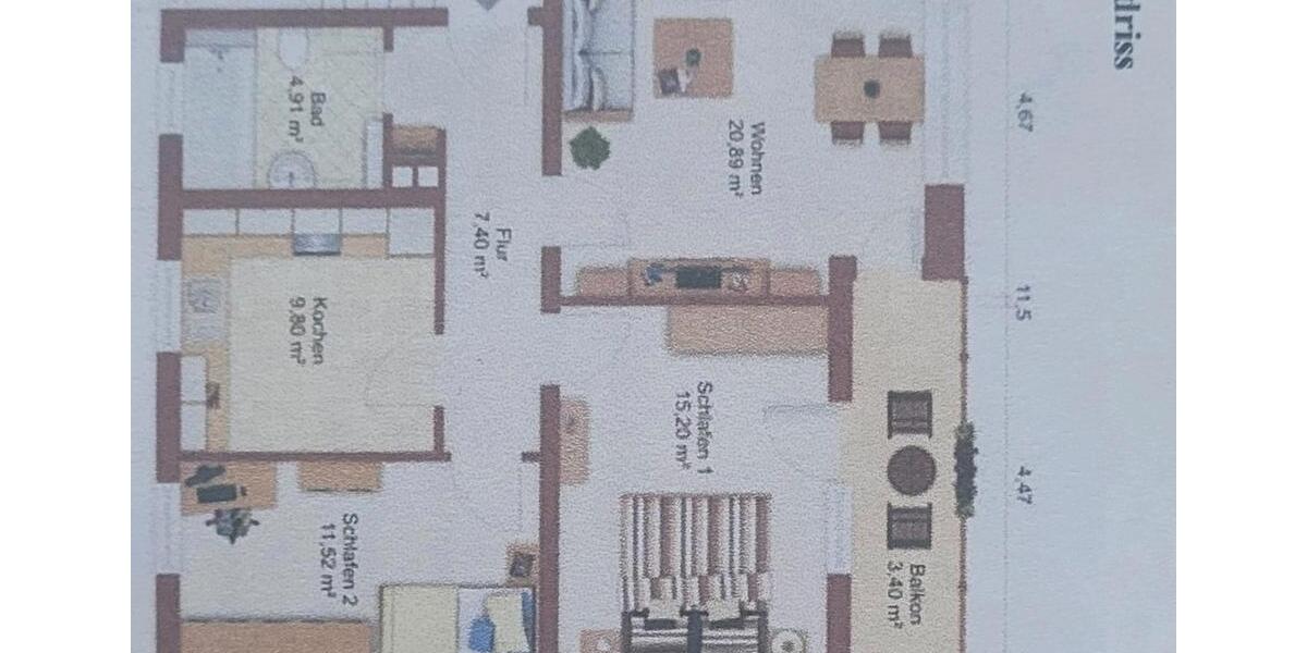 Etagenwohnung Bad Windsheim - 3 Zimmer, 73 m&sup2;, 195.000&euro; | Angebot:27082883