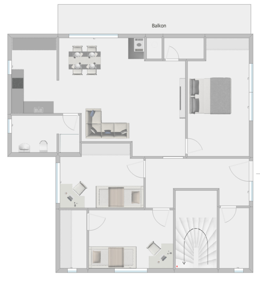 4 Zimmer Etagenwohnung zimmer