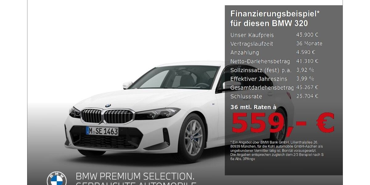 BMW 320 3.036 km 45.900 &euro; Aachen 52078