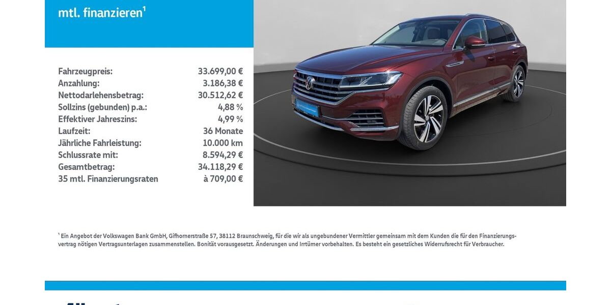 VW Touareg 106.223 km 33.699 &euro; Leinefelde-Worbis/DE 37327