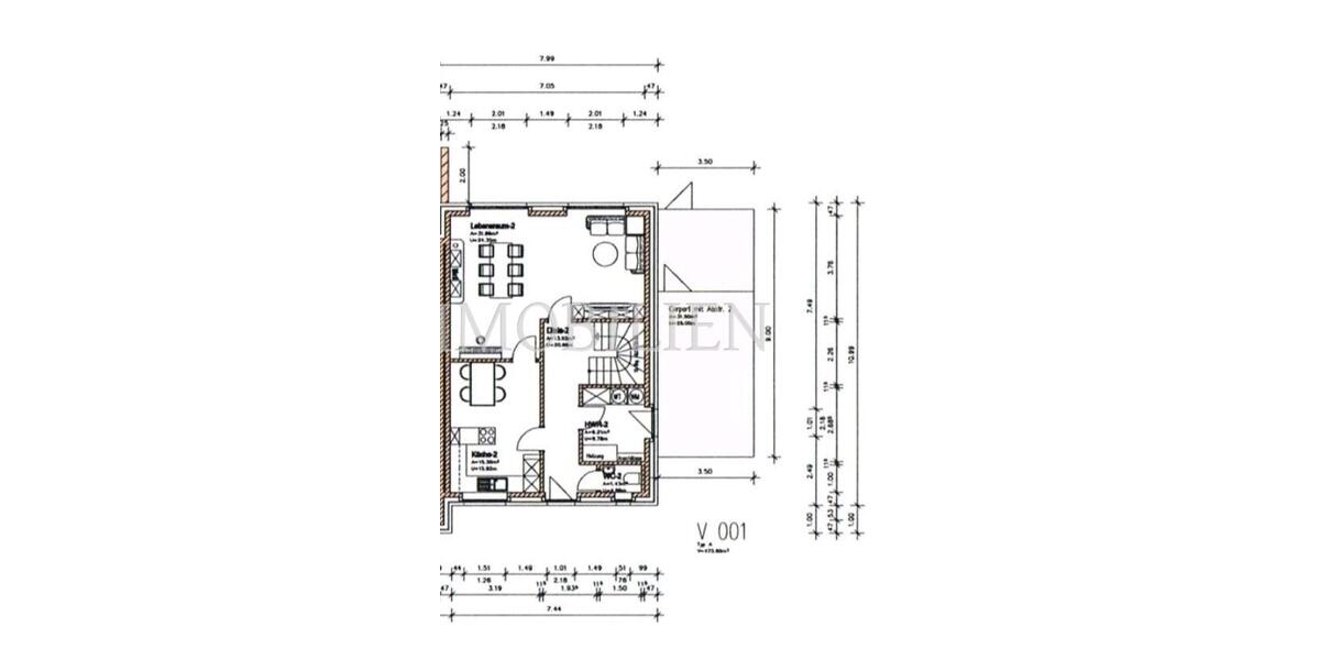 Doppelhaushälfte Westoverledingen - 4 Zimmer, 120 m&sup2;, 1.200&euro; | Angebot:25401657