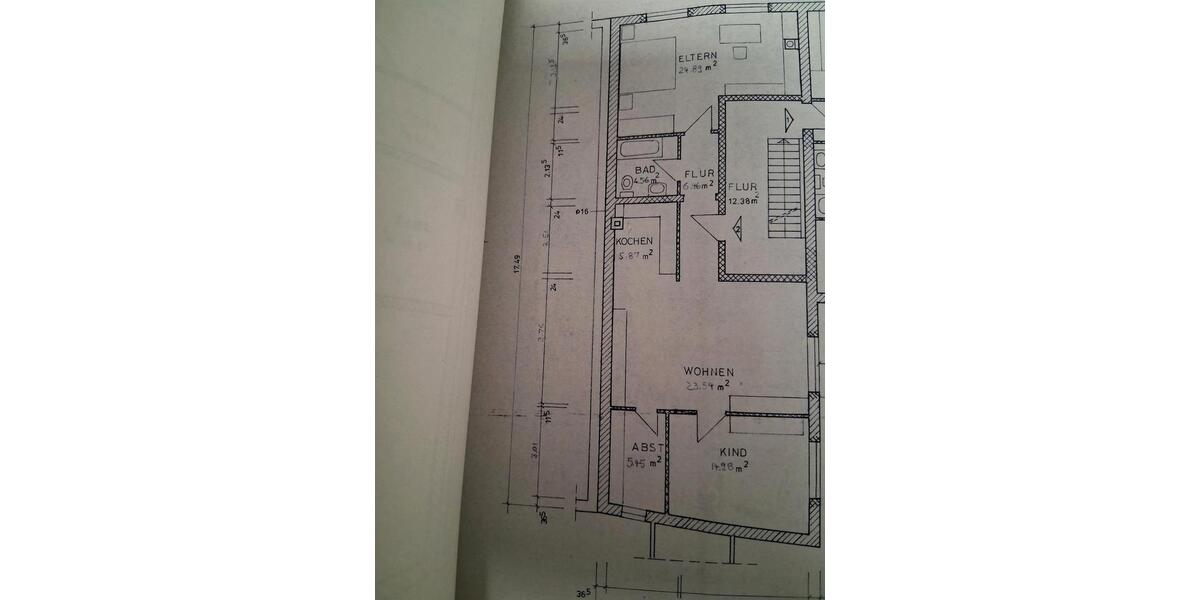 Etagenwohnung Kusel - 3 Zimmer, 84 m&sup2;, 670&euro; | Angebot:25420826