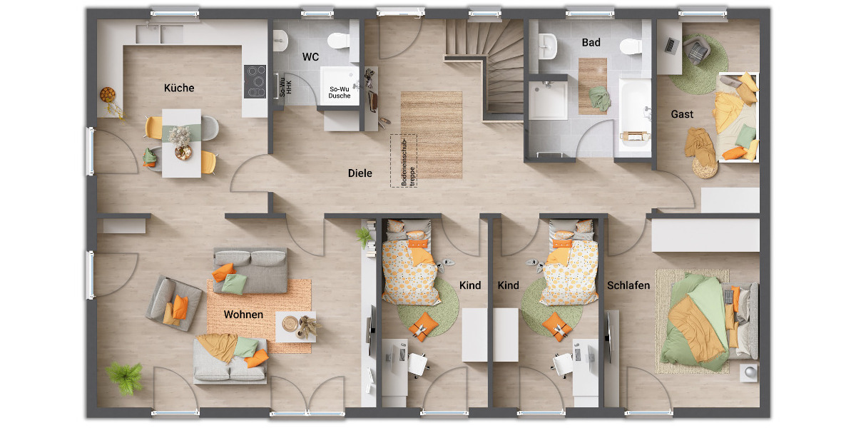 Bungalow Gleichen Bremke - 6 Zimmer, 130 m&sup2;, 271.290&euro; | Angebot:24531171