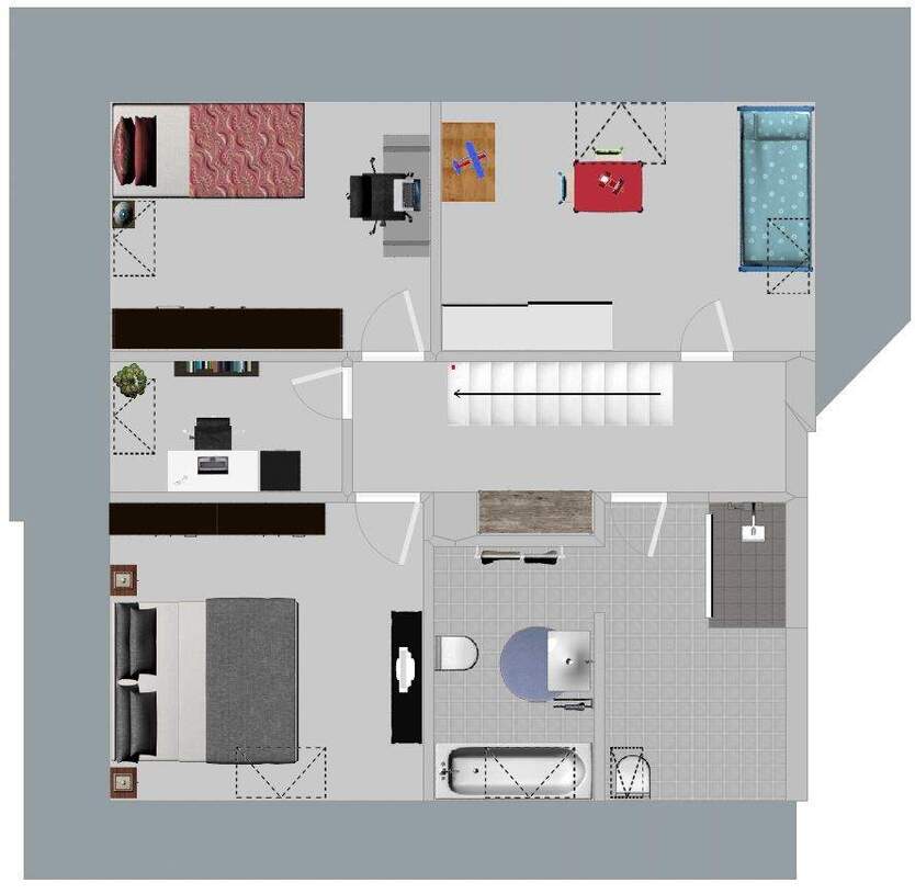 Moderne Penthouse-Maisonette-Wohnung in Essen-Bredeney 4 zimmer
